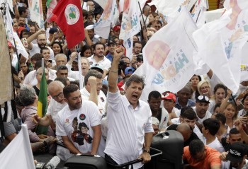 Brazil's Haddad ends campaign with warning about opponent