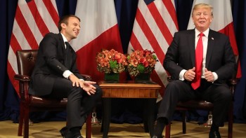 Trump-Macron spat ahead of visit