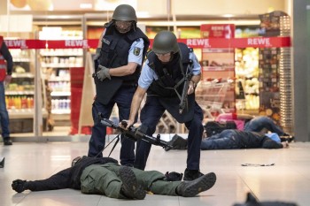 German police conduct anti-terror drill at Cologne airport