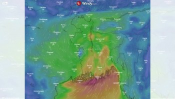 Cyclone ‘Fani’  crossing Faridpur-Dhaka region