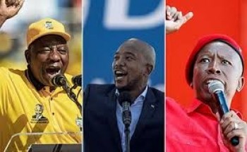 Three party leaders battle it out in South Africa election