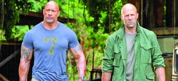 Dwayne reveals scene from 'Hobbs and Shaw'