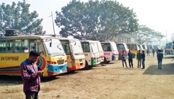 Indefinite transport strike in Sirajganj