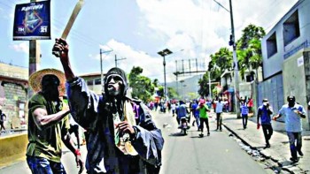 Thousands protest in Haiti