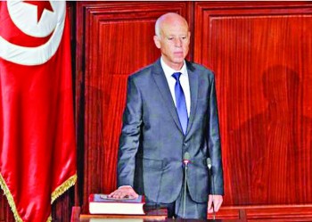 Saied sworn in as Tunisia's president