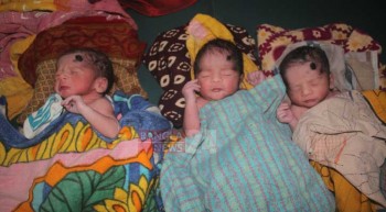 Magura woman gives birth to triplets
