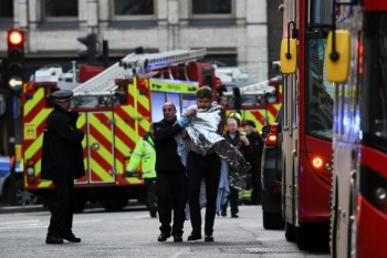 Two killed by knifeman as terror returns to London Bridge