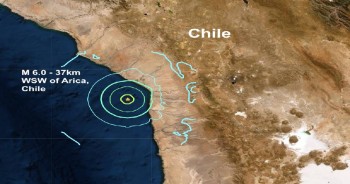 6.0-magnitude quake hits Arica, Chile -- USGS