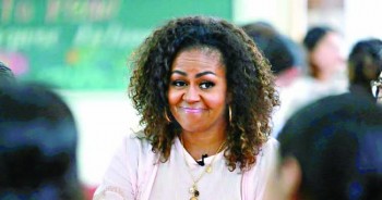Michelle  promotes girls education in Vietnam