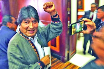 Former Bolivian leader moves to Argentina