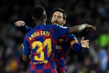 Fati and Messi connection sees Barca hold on against Levante