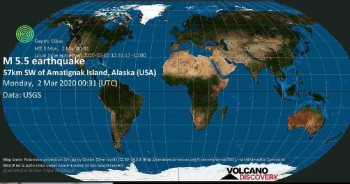5.8-magnitude quake hits 49km W of Amatignak Island, Alaska -- USGS