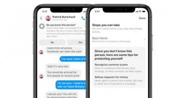 Facebook Messenger will now warn you if you are communicating with a potential scammer