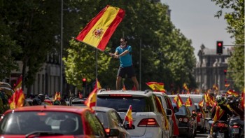 Spanish anti-lockdown car protest draws thousands
