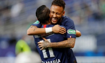 PSG beat 10-man St Etienne to win French Cup, but Mbappe injured