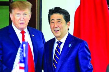 Trump told Abe he was Japan's greatest PM, White House says