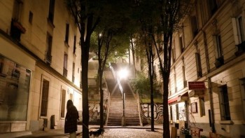 Empty streets in France as curfew enforced