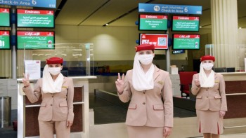 Emirates operates first airline flight serviced by fully vaccinated frontline teams