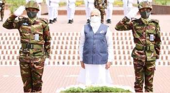 Indian PM pays tribute to liberation war heroes at Savar