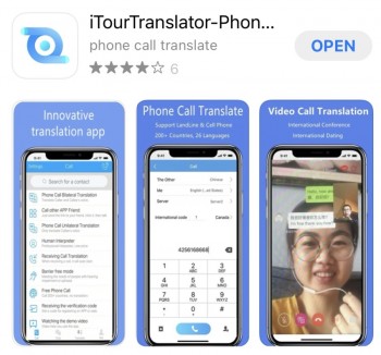 iTourTranslator helps persons translate a telephone call or WhatsApp voice calls in real time