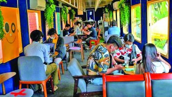All aboard the Cambodian cafe train to nowhere