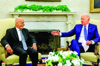 Biden calls on Afghans to 'decide their future' as withdrawal nears end