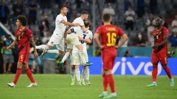 Italy beat Belgium to set up semifinal clash against Spain