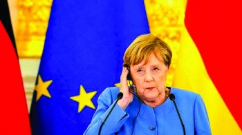 Key ally Merkel visits Ukraine before leaving office