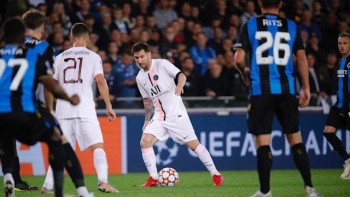 Messi makes first start but PSG held by Club Brugge