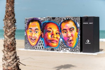 Converse teams up with Dubai artists to create new street art mural on Kite Beach