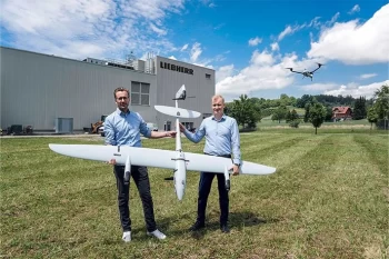 Taking off with Liebherr electronics: high-tech drones by Quantum-Systems