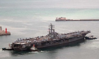 U.S. carrier, S Korean ships launch drills amid North's threat