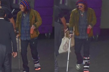 Johnny Depp appears wearing a medical boot and using a cane: What happened to him?